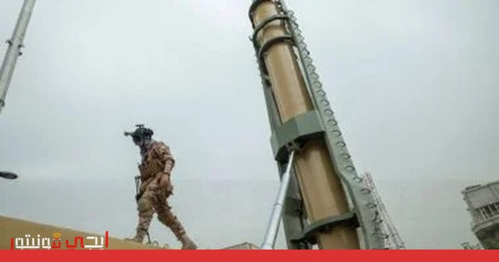 صورة: هجوم إيراني صاروخي