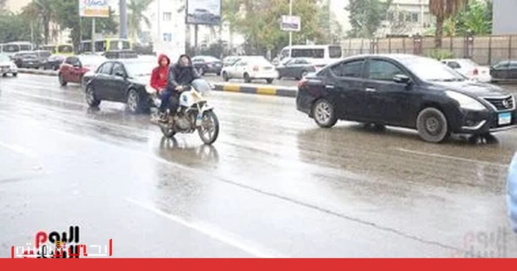 أمطار شتوية تغمر القاهرة والجيزة بعد تحذيرات الأرصاد صورة: الأمطار الشتوية