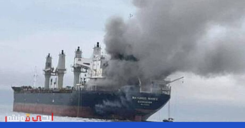 سفينة تايلاندية تتعرض لهجوم في مضيق هرمز صورة: سفينة تايلاندية