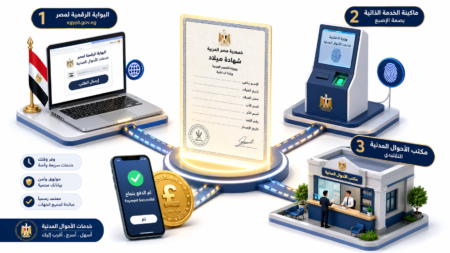 استخراج شهادة ميلاد كمبيوتر أونلاين 2026.. الرسوم والخطوات وموعد الاستلام