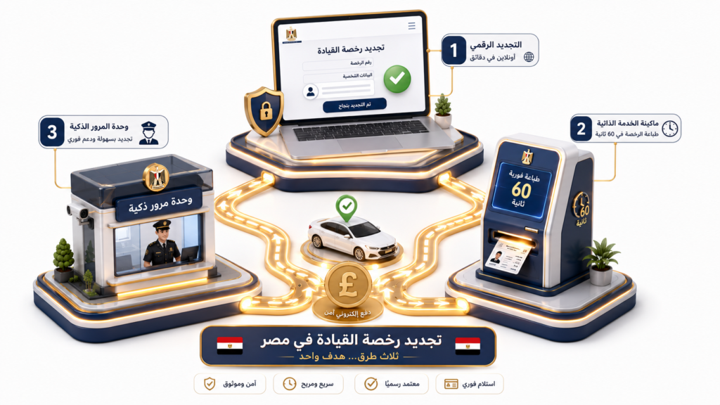 كيفية تجديد رخصة القيادة الخاصة أونلاين وتكلفة التجديد 2026. كيفية تجديد رخصة القيادة الخاصة أونلاين وتكلفة التجديد 2026