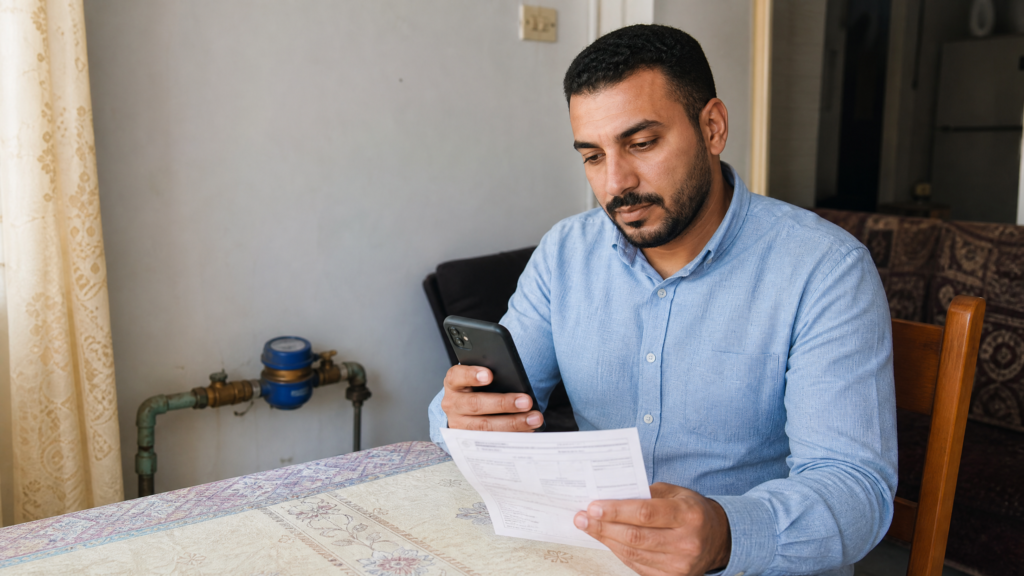 الاستعلام عن فاتورة المياه في مصر على الهاتف بجوار عداد المياه